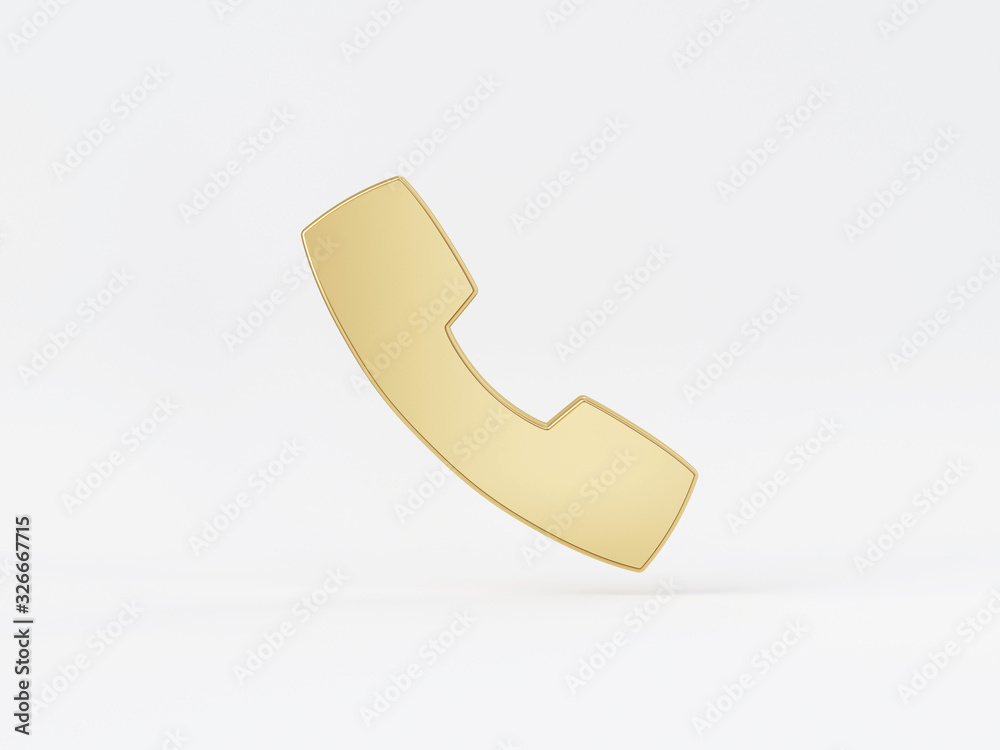 Golden metal 3d icon object isolated in white background. 3d rendering - illustration. Golden metal 3d icon object isolated in white background. 3d rendering - illustration.