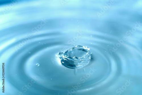Water drop and splash background