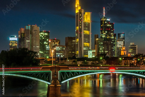 Die Ignatz-Bubis-Brücke in Frankfurt am Main photo