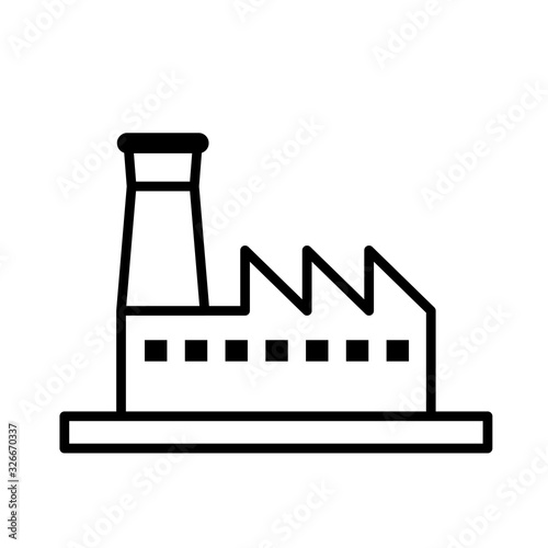 Factory icon vector