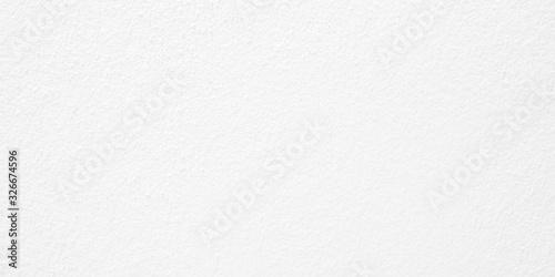 Wide image empty space of cement wall texture used for paper background. White color concrete texture.