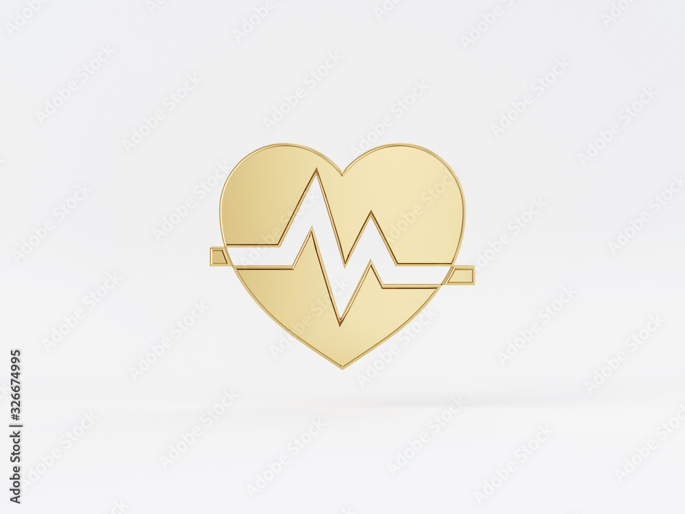 Golden metal 3d icon object isolated in white background. 3d rendering - illustration. Golden metal 3d icon object isolated in white background. 3d rendering - illustration.