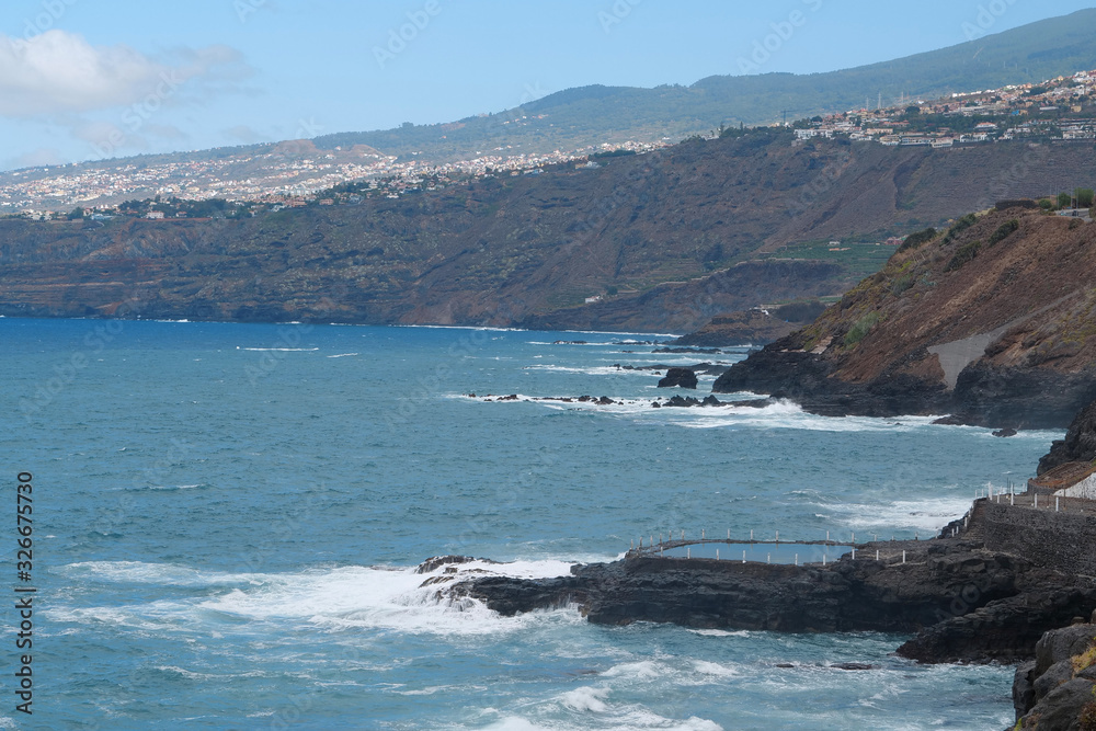 Coast of Tenerife island, Canary islands, Atlantic ocean Coast of Tenerife island, Canary islands, Atlantic ocean