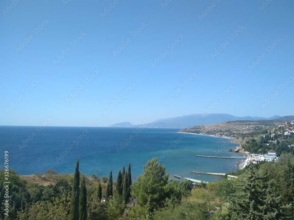panoramic view of the bay