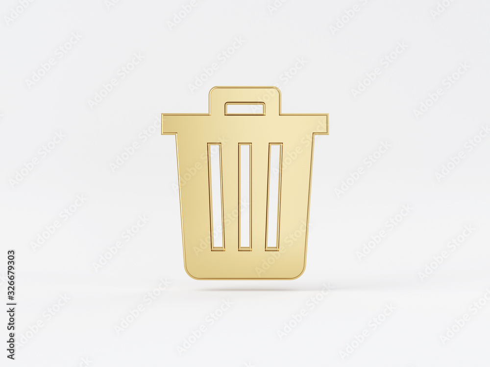 Golden metal 3d icon object isolated in white background. 3d rendering - illustration. Golden metal 3d icon object isolated in white background. 3d rendering - illustration.