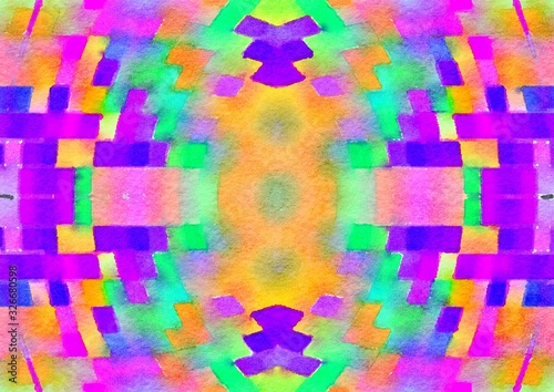 Watercolor paper background. Abstract Painted Illustration. Brush stroked painting.