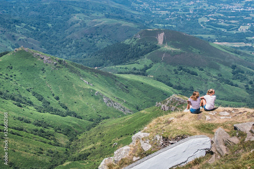 The Rhune mountain in the Pyrenees-Atlantique