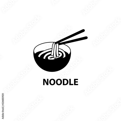 8/55線画地図アイコン単体   シンプル　線　麺　うどん　食事　イラスト　ベクター　地図　アイコン　線画　線　観光　旅行　レジャー　ライン　シンボル　ワンポイント