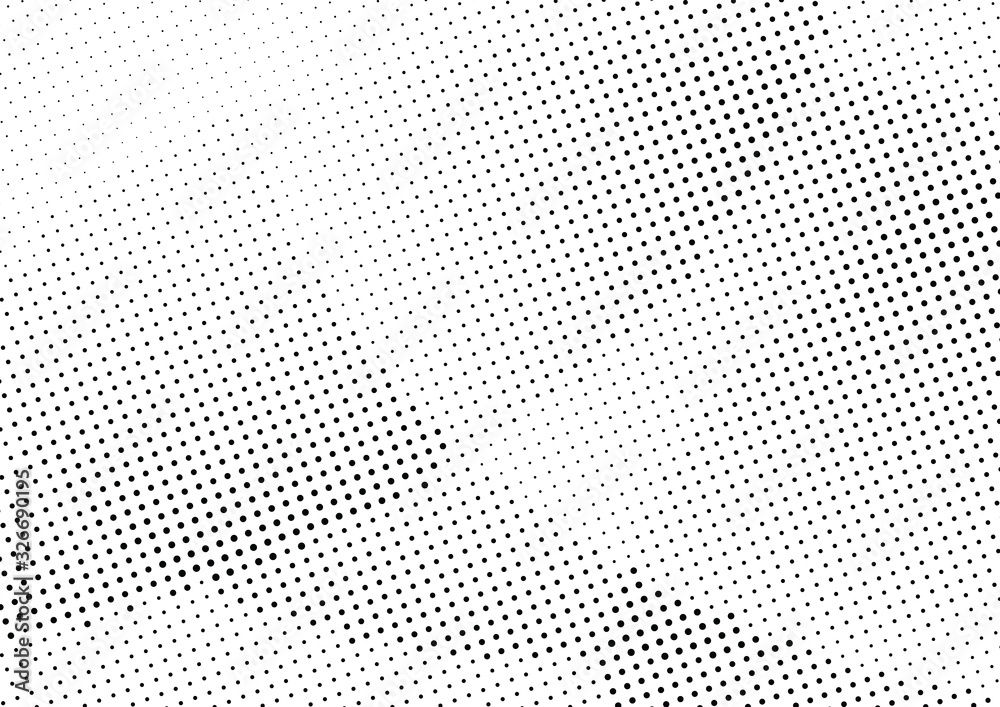 Abstract halftone dotted background. Monochrome grunge pattern with dot and circles.  Vector modern pop art texture for posters, sites, business cards, cover, postcards, labels, stickers layout.