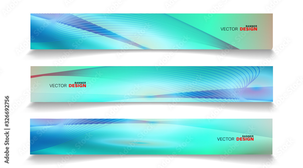 Vector banners arranged for your design, Abstract background illustration.