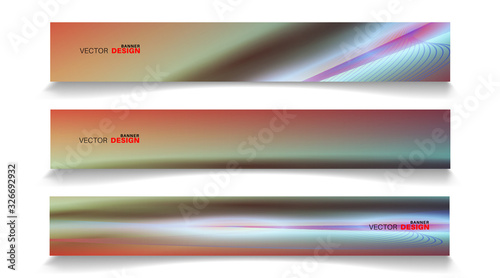 Vector banners arranged for your design, Abstract background illustration. © artnoy