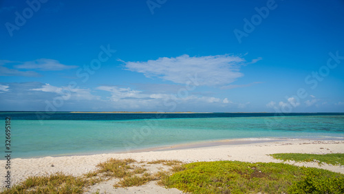 Panoramic View of Noronqui Cay at Los Roques National Park  Venezuela