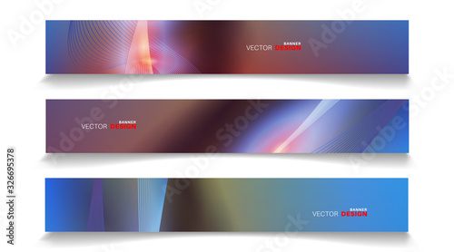 Vector banners arranged for your design, Abstract background illustration.