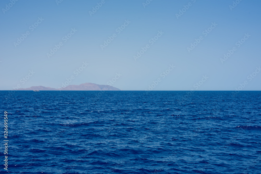 Beautiful coastline of the Red Sea in Egypt.