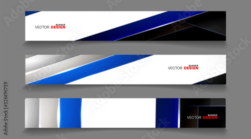 Vector banners arranged for your design, Abstract background illustration.