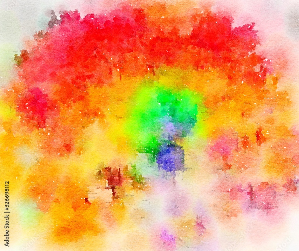 Obraz premium Watercolor paper background. Abstract Painted Illustration. Brush stroked painting.