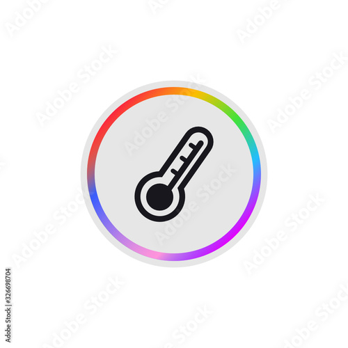 Thermometer -  Modern App Button