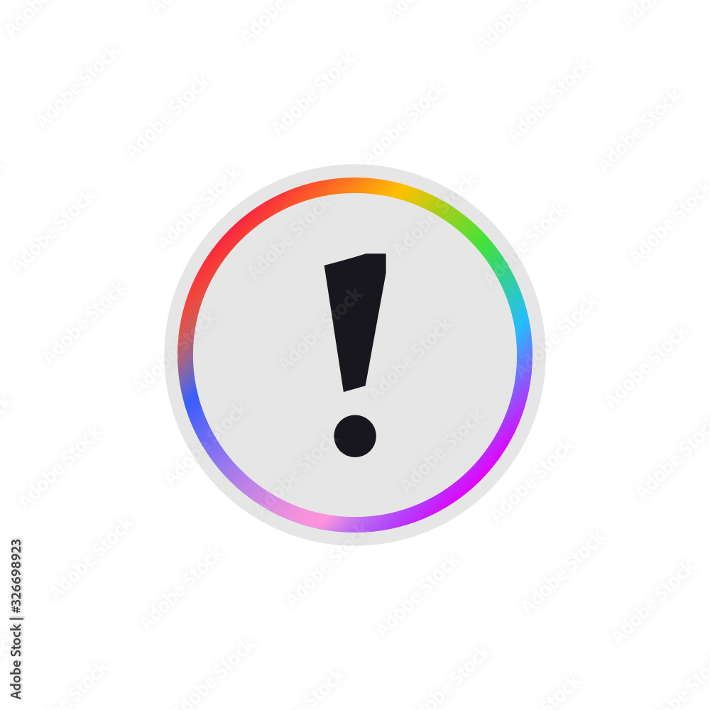 Attention - Modern App Button Attention - Modern App Button