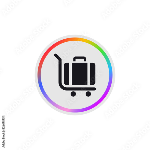 Hotel Luggage -  Modern App Button