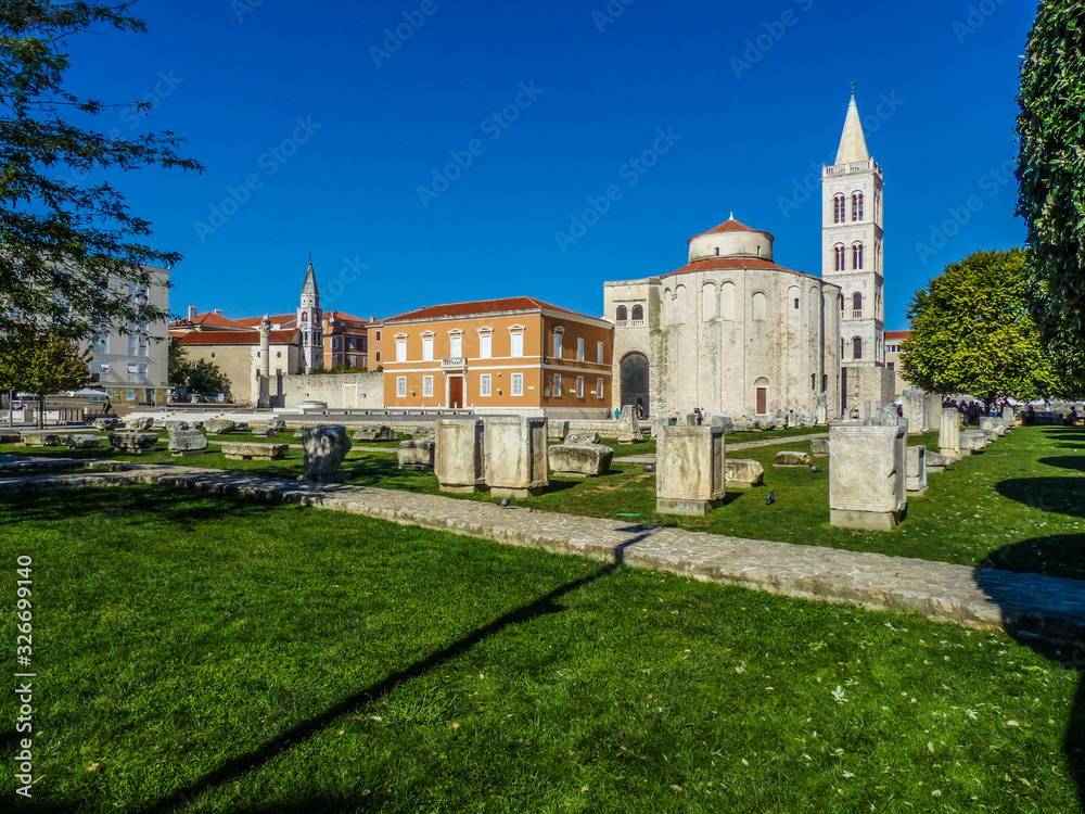 Kroatien Zadar Kirche Sv. Donat römisches Forum