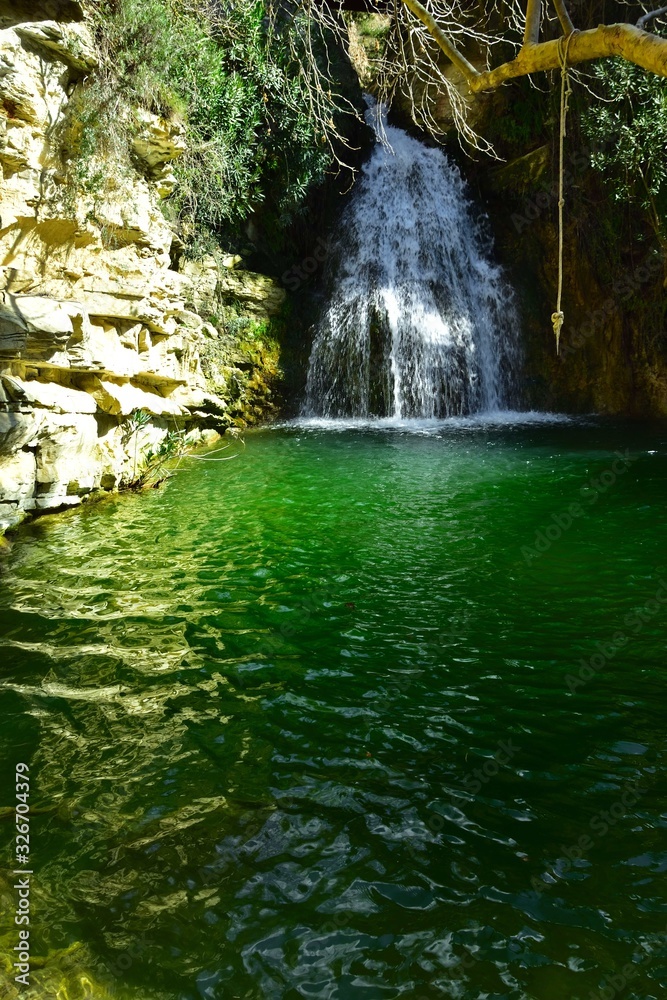 Fototapeta premium Adonis Baths Waterfalls Cypr