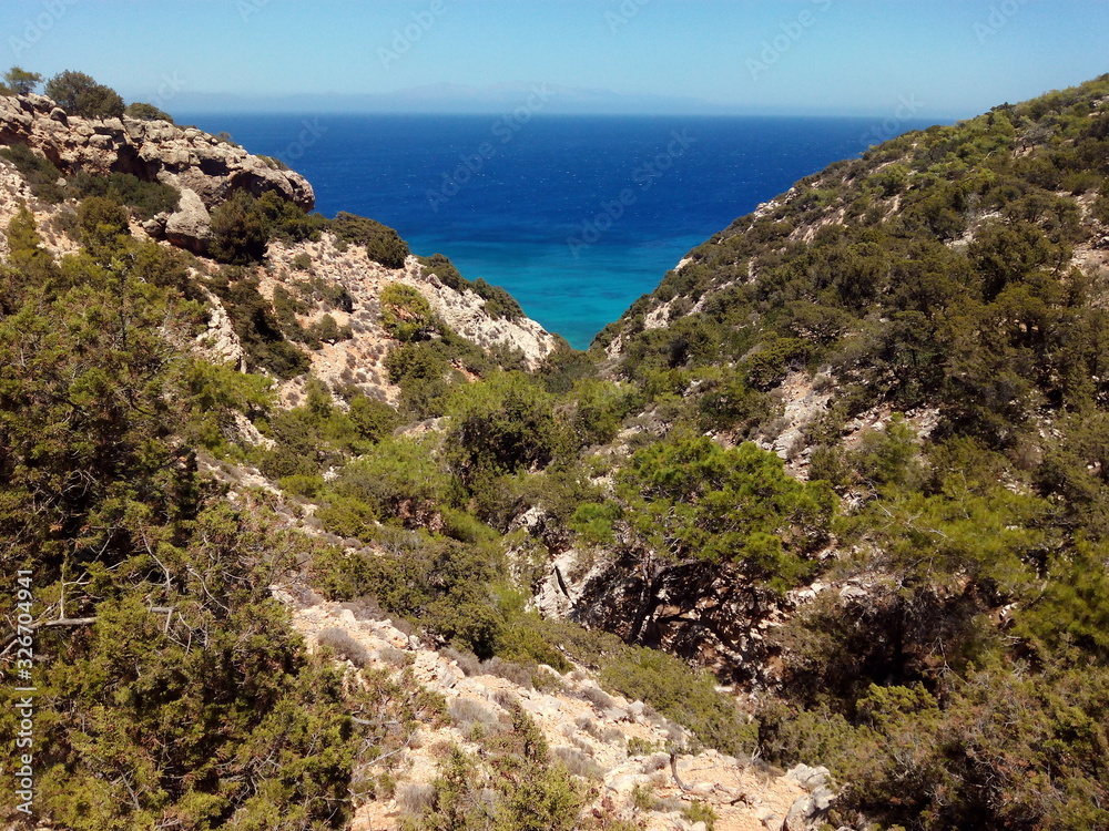 Landscape in Korfos area coast. Gavdos Island. Lybian Sea. Greece. Landscape in Korfos area coast. Gavdos Island. Lybian Sea. Greece.
