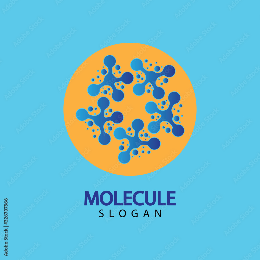 Molecule vector illustration design Molecule vector illustration design