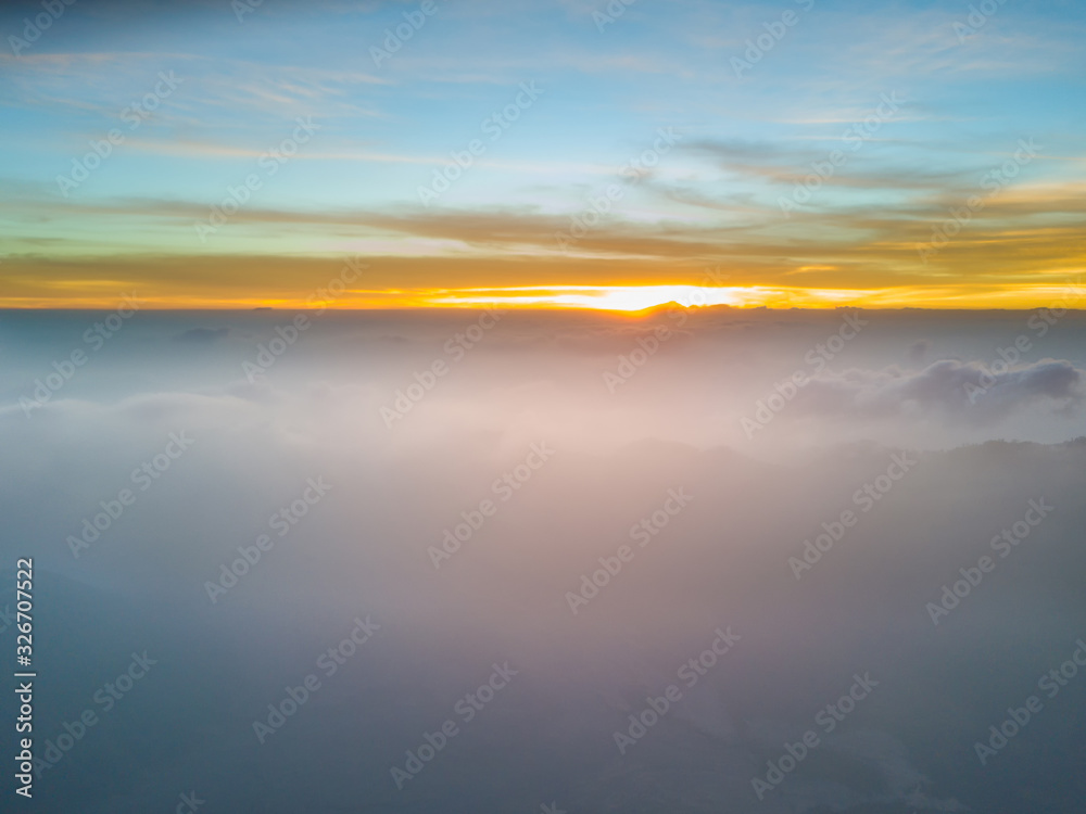 aerial view of mountain with beautiful scenery. aerial view of mountain with beautiful scenery.