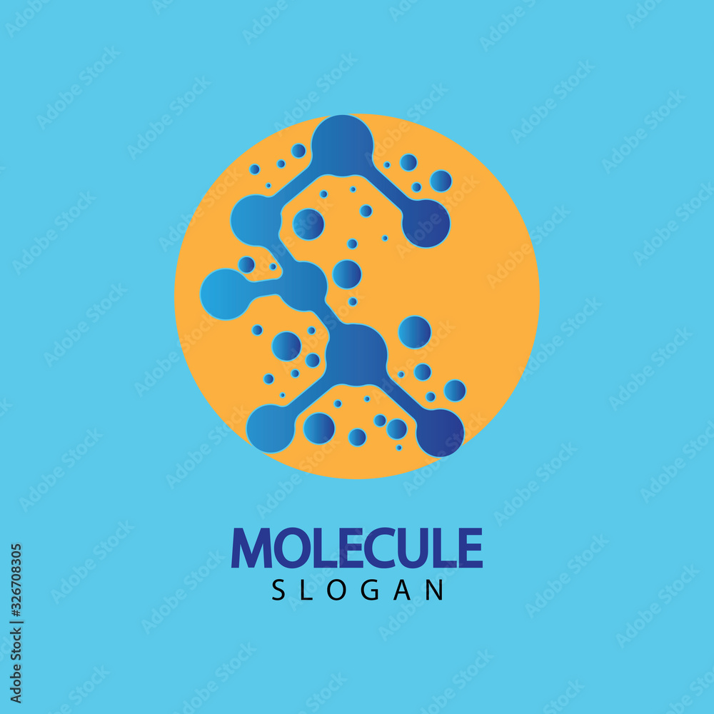 Molecule vector illustration design Molecule vector illustration design