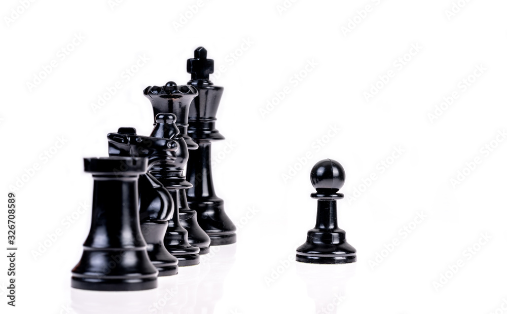 Chess pieces isolated on white background Chess pieces isolated on white background