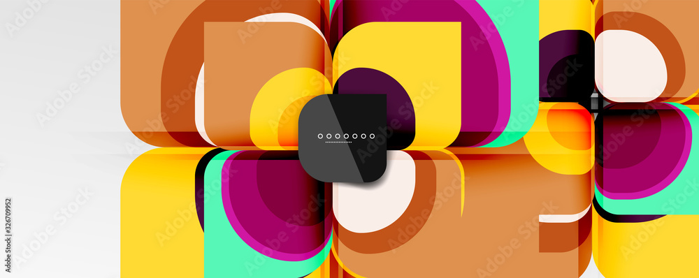 Abstract background - geometric cut paper design flower or square shape composition. Vector Illustration For Wallpaper, Banner, Background, Card, Book Illustration, landing page Abstract background - geometric cut paper design flower or square shape composition. Vector Illustration For Wallpaper, Banner, Background, Card, Book Illustration, landing page