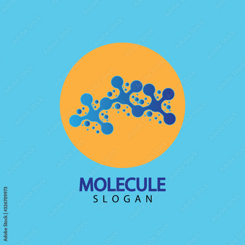 Obraz premium Molecule vector illustration design