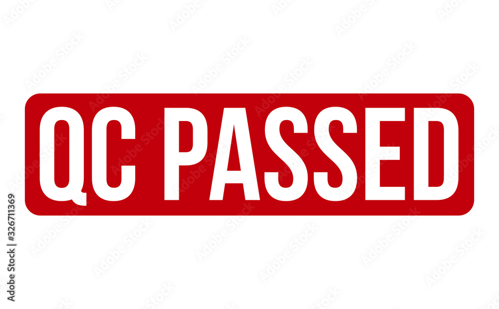 QC Passed Rubber Stamp. Red QC Passed Rubber Grunge Stamp Seal Vector ...