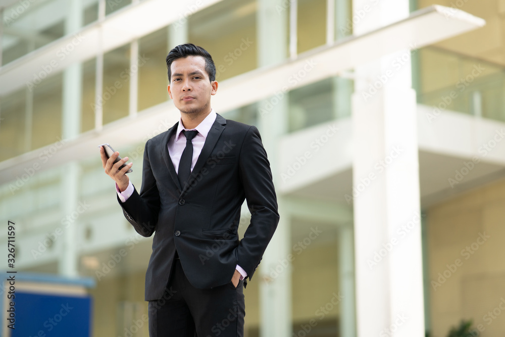 Businessman staff portrait with natural lighting Businessman staff portrait with natural lighting