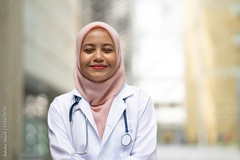 Medical staff portrait with natural lighting Medical staff portrait with natural lighting