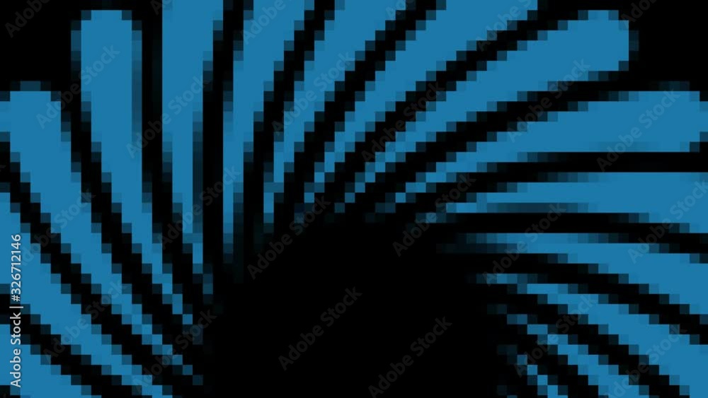Abstract animation object on minimal black and white background, with ...