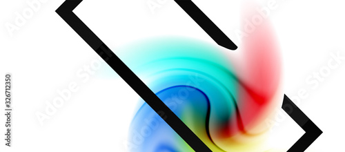 Abstract background, fluid mixing gradient liquid style colors composition. Vector Illustration For Wallpaper, Banner, Background, Card, Book Illustration, landing page