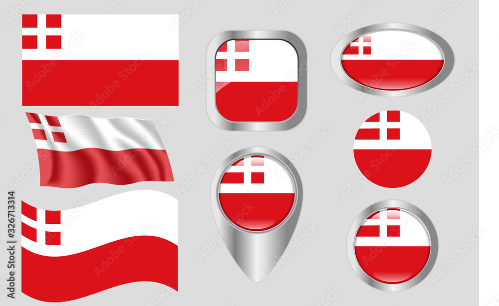 Naklejka premium Flag of Utrecht, Netherlands