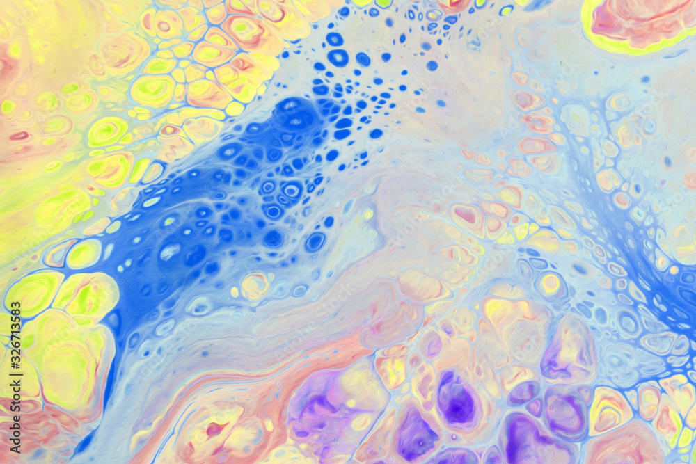  Poisonous toxic watercolor abstract colorful background. Designer background