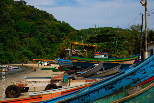 Wallpaper Mural boats at the beach Torontodigital.ca
