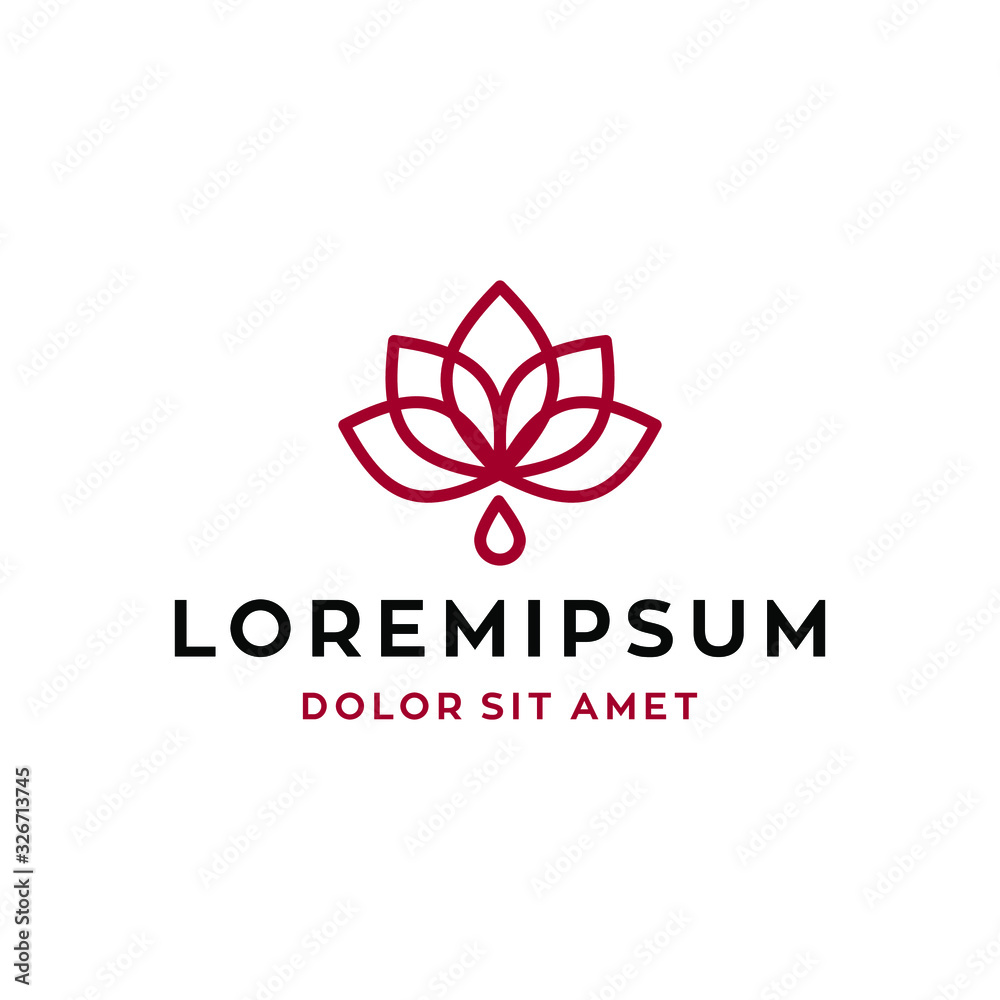 lotus logo flower vector symbol illustration design suitable for spa hotel or nature wellness business lotus logo flower vector symbol illustration design suitable for spa hotel or nature wellness business