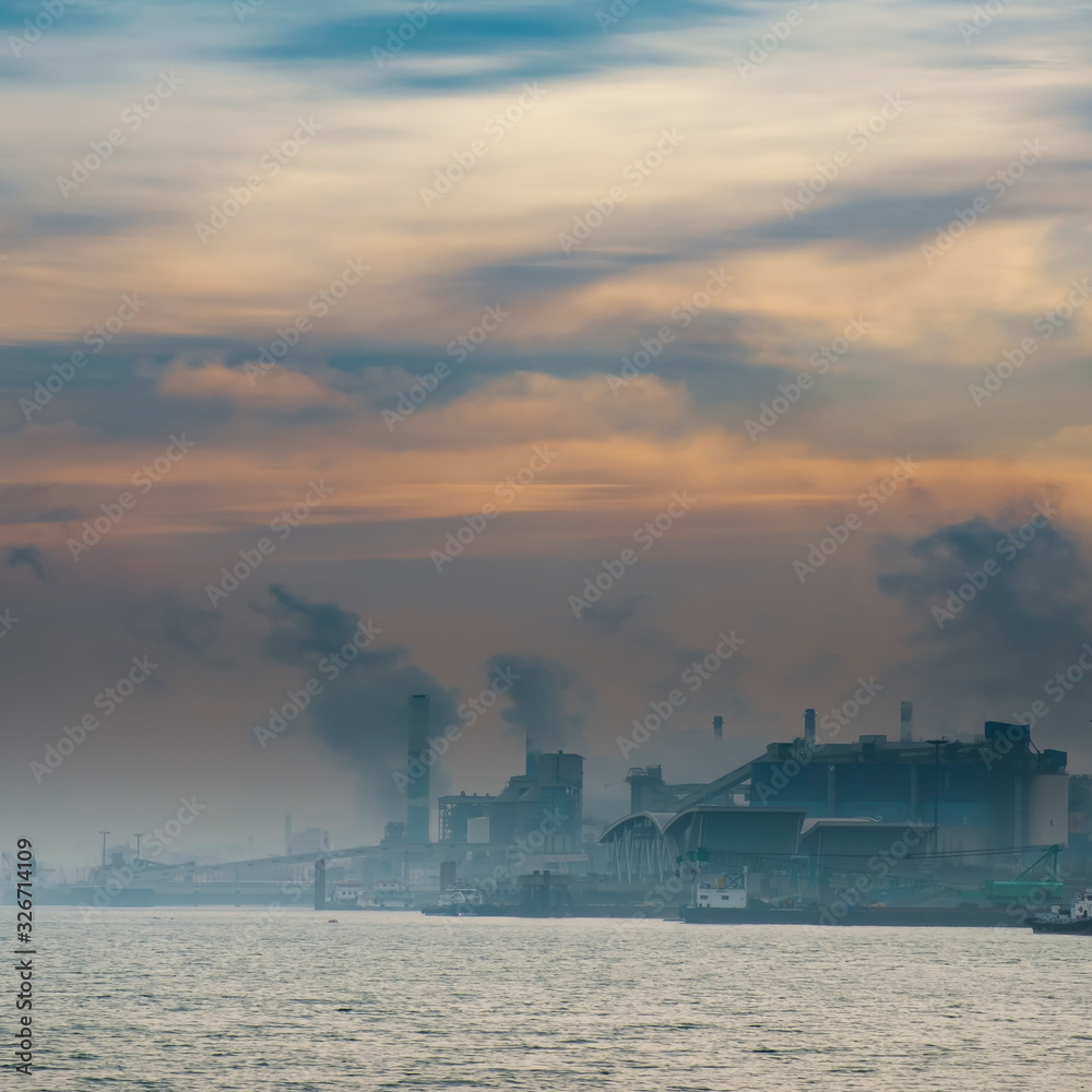 Obraz premium Marine and industrial, atmospheric
