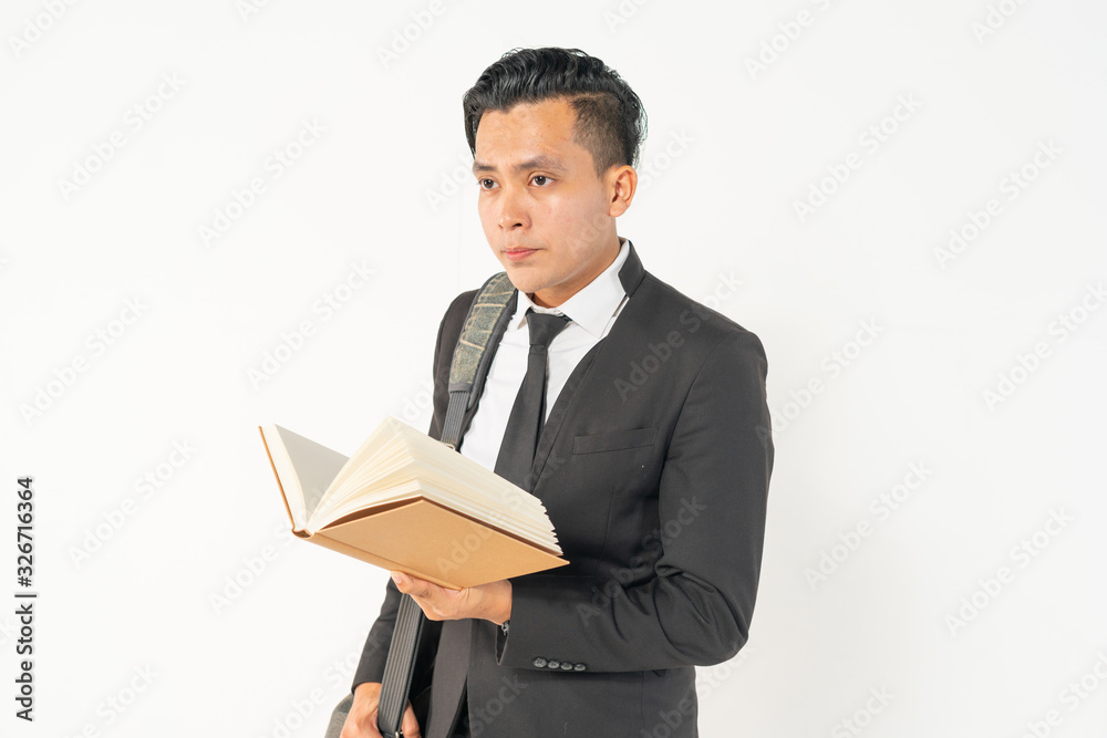 Businessman potrait with white background Businessman potrait with white background