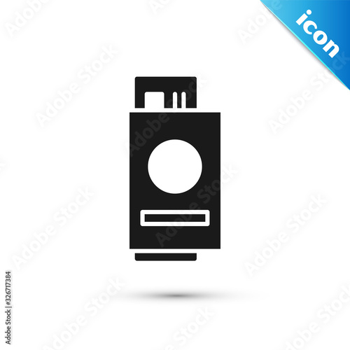 Grey Passport with ticket icon isolated on white background. Identification Document. Concept travel and tourism. Vector Illustration