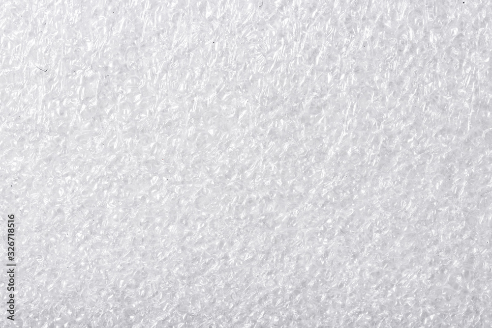 Fototapeta premium White, textured foam background texture, close up