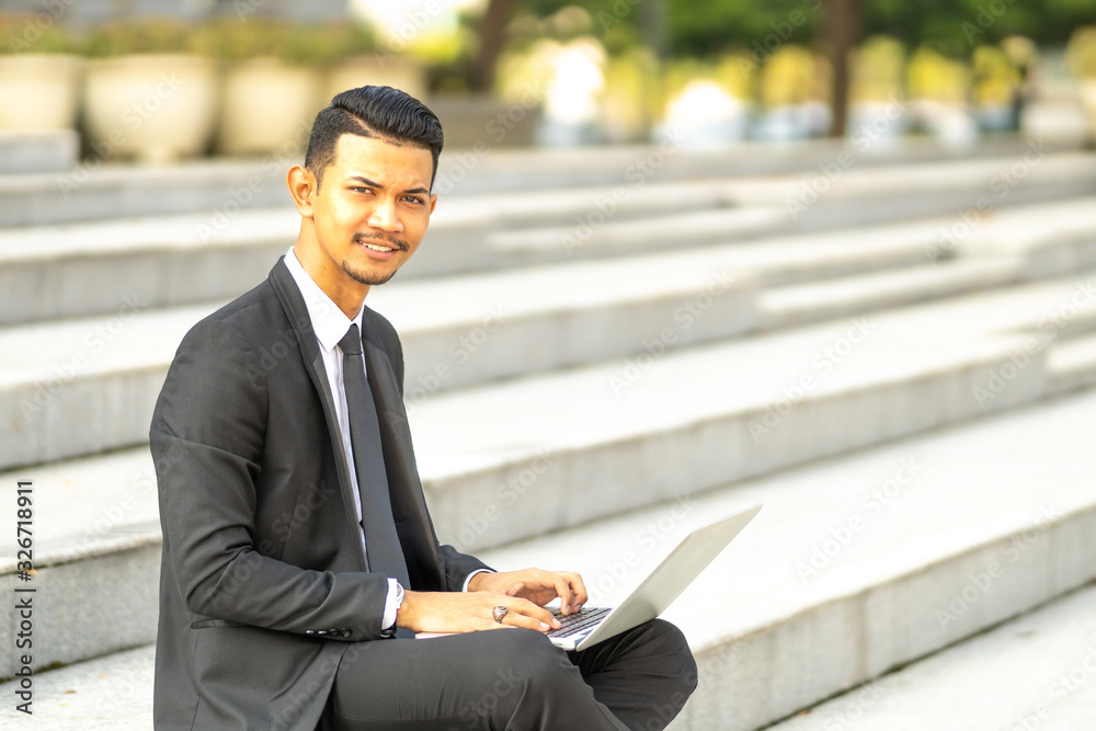 Businessman staff portrait with natural lighting Businessman staff portrait with natural lighting