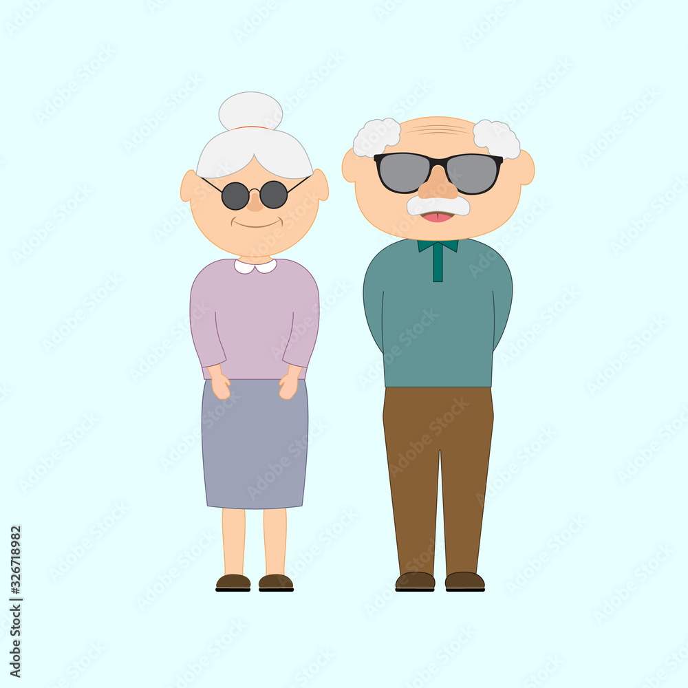 Happy grandparents day with and grandfather and grandmother. Happy grandparents day with and grandfather and grandmother.