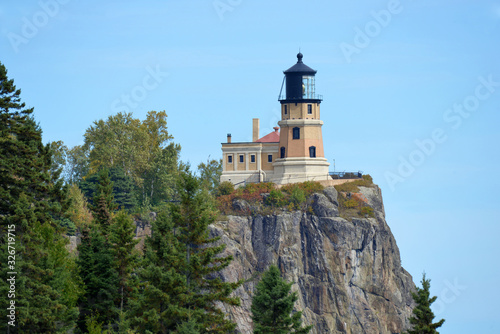 Split Rock Lighthouse on North Shore of lake Superior 