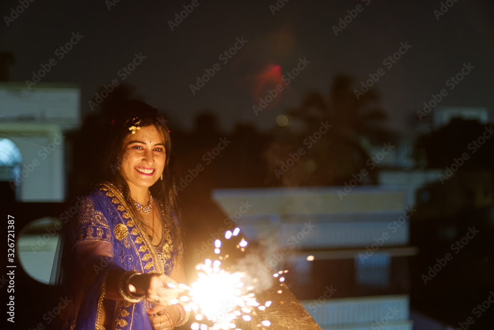 Young and beautiful Indian Bengali/gujarati/rajasthani woman in Indian