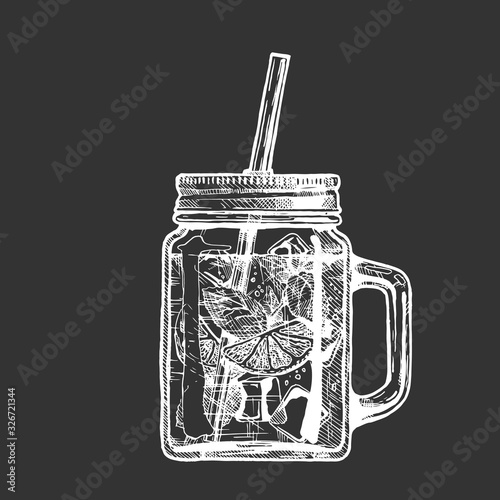 lemonade in mason jar